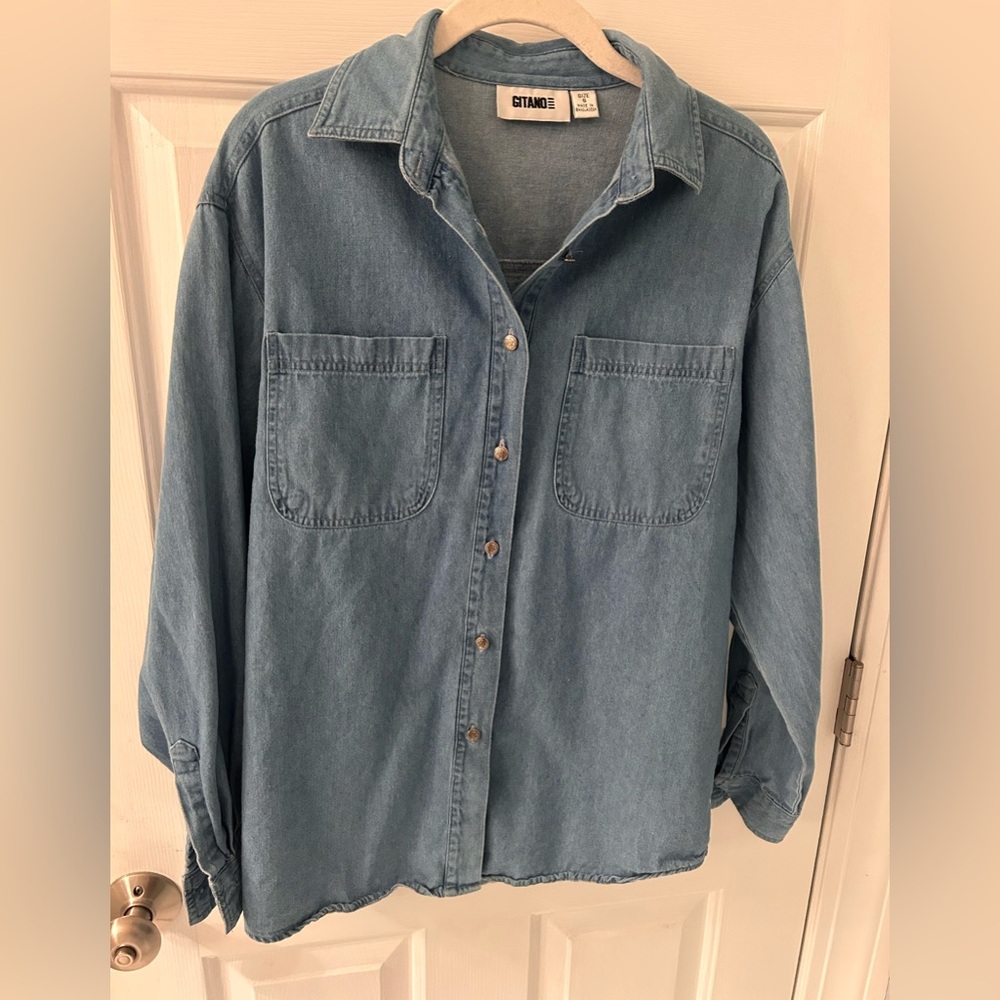 Gitano Denim Button-Up Shirt